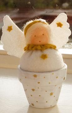 MUÑECA EN MACETA- ANGEL BLANCO